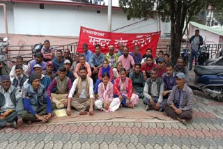 MUSSOORIE MAZDOOR SANGH PROTEST