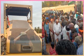 two-laborers-died-by-road-roller-in-haveri