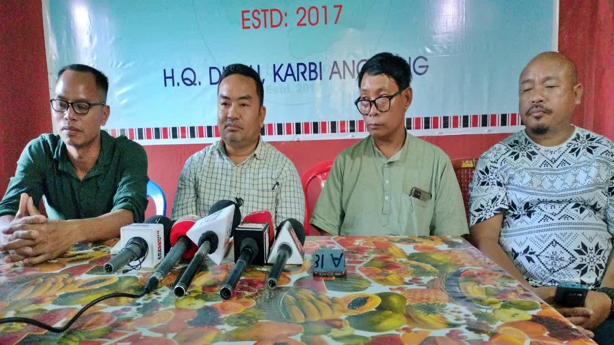 press meet by keruf on karbi peace accord 2021 in diphu