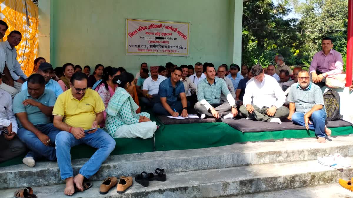 Zilla Parishad Cadre Employees Strike in Himachal