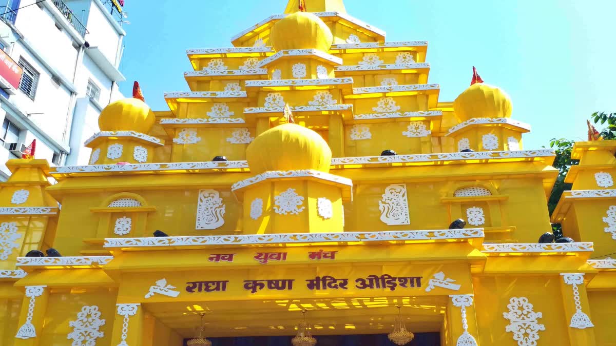 राजधानी पटना में एक से बढ़कर एक पूजा पंडाल