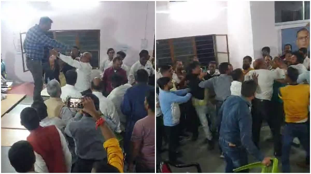 Advocates clash with each other in Hazaribag