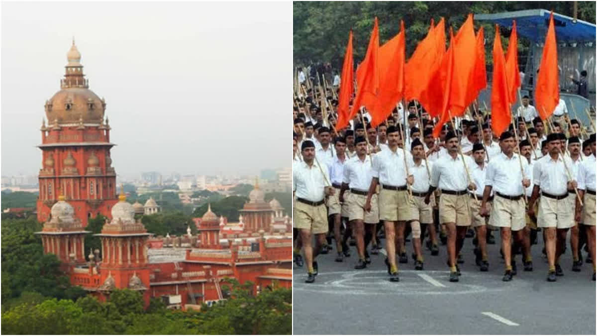 RSS route march in Tamilnadu