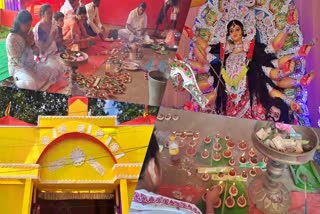 maha saptami durga puja at teok