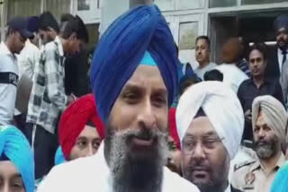 Bikram Majithia appeared in the Amritsar court in a defamation case against AAP leader Sanjay Singh