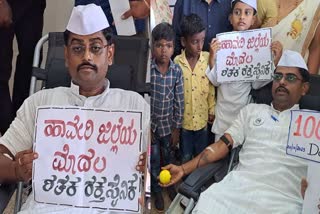 man who donated blood 100 times