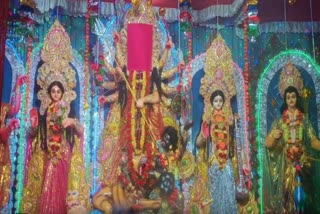 किराड़ी में मिथिला पारंपरिक अंदाज में दुर्गा पूजा