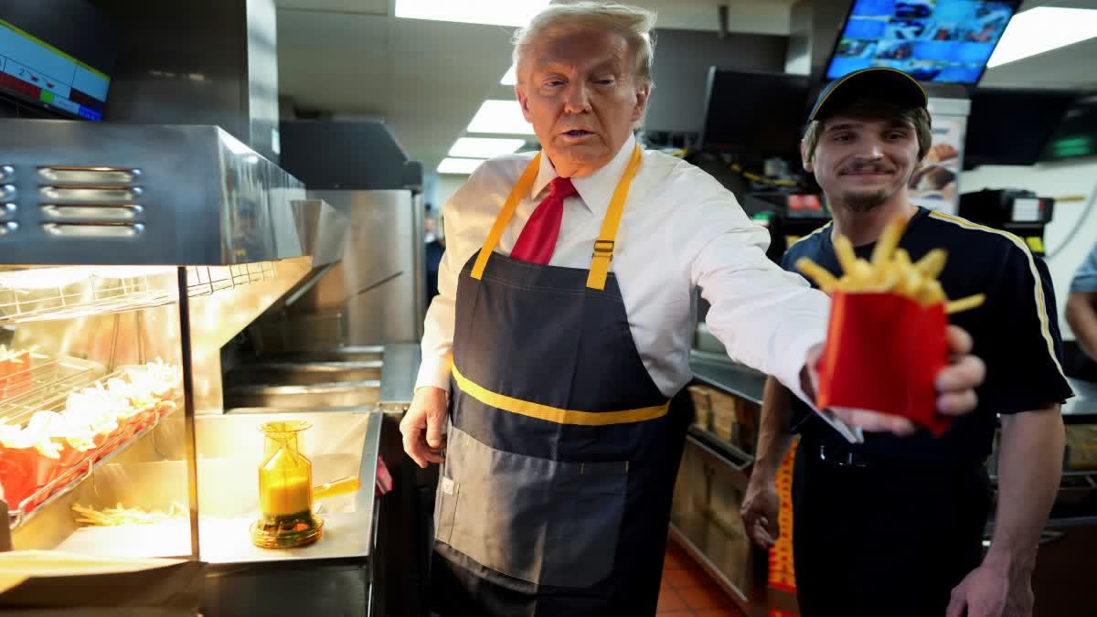 US Election: Trump made fries at McDonald's, said- I like this work