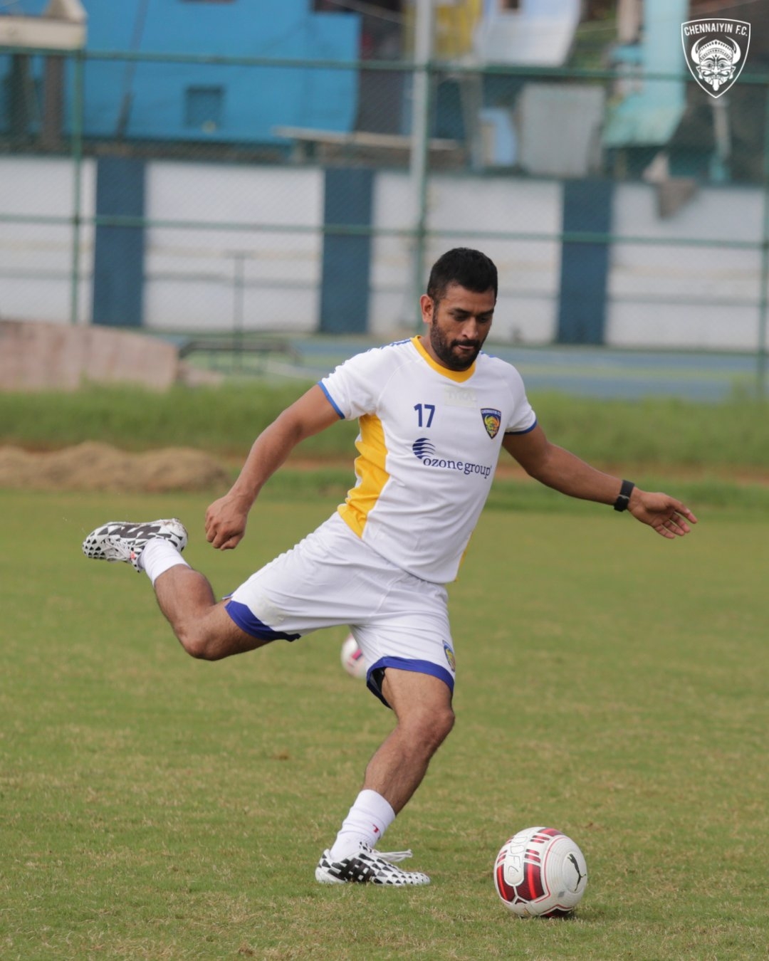 Dhoni Playing Football