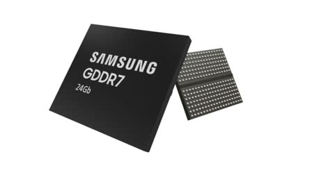 Samsung's New 24GB GDDR7 DRAM