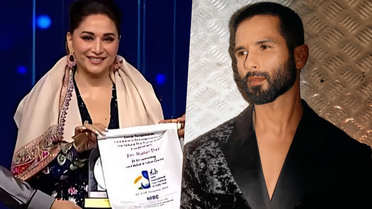 IFFI 2023 opening ceremony: Madhuri Dixit honoured with special recognition award, Shahid Kapoor woos audience with electrifying performance