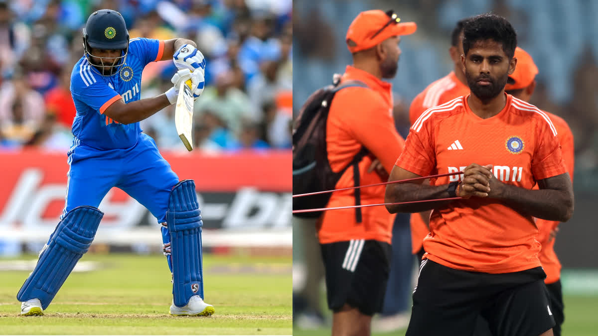 India Squad  India vs Australia  India Squad For T20I Series Against Australia  Suryakumar Yadav  Sanju Samson  ഇന്ത്യ ഓസ്‌ട്രേലിയ ടി20  ഓസ്‌ട്രേലിയക്കെതിരായ പരമ്പരയ്‌ക്കുള്ള ടീം  സഞ്ജു സാംസണ്‍  സൂര്യകുമാര്‍ യാദവ്  സഞ്ജു സാംസണ്‍ ഇന്ത്യന്‍ ടീം