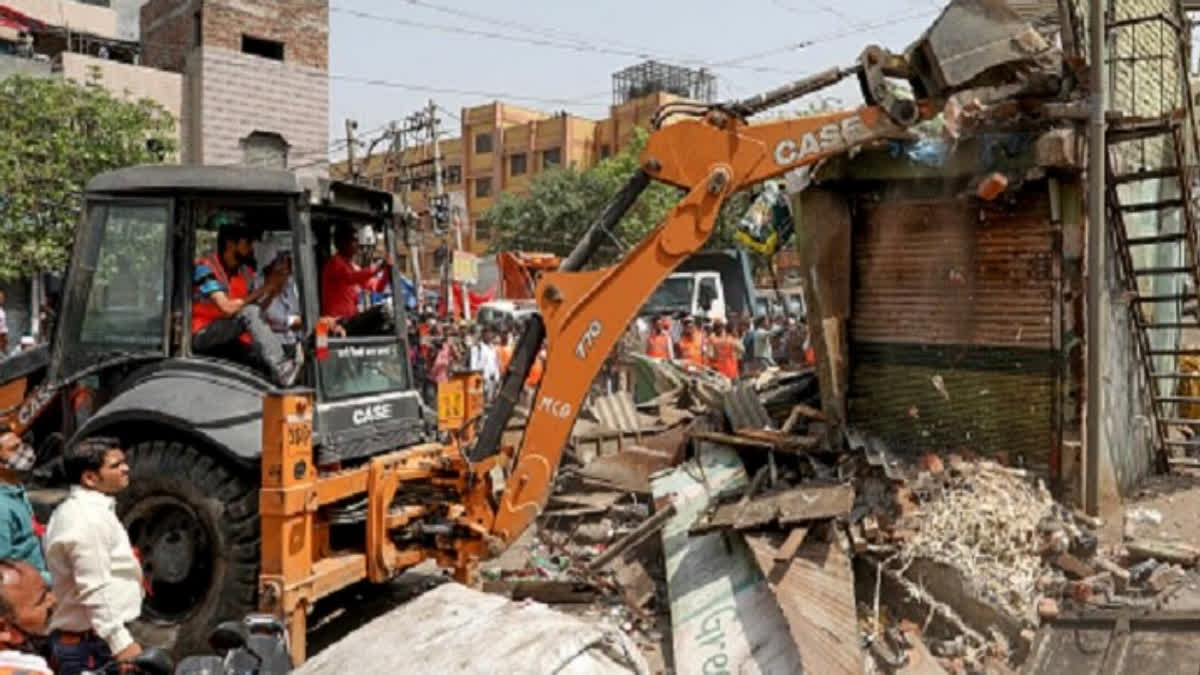 Demolition drive carried out in southeast Delhi's Nizamuddin