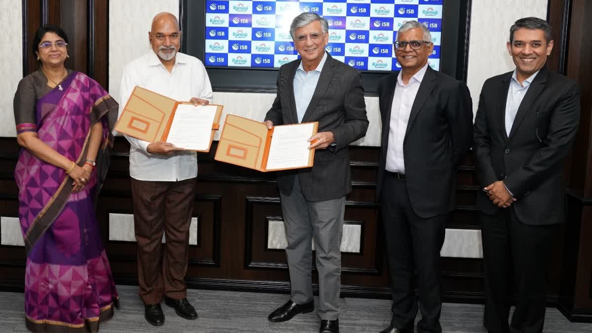 ISB receives CSR gift of 30 Crores from Ramoji Foundation