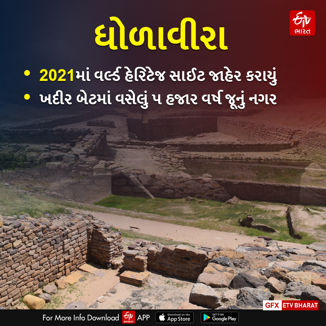 ભુજથી લગભગ 200 કિમીના અંતરે હડપ્પન કાળનું આ શહેર આવ્યું છે