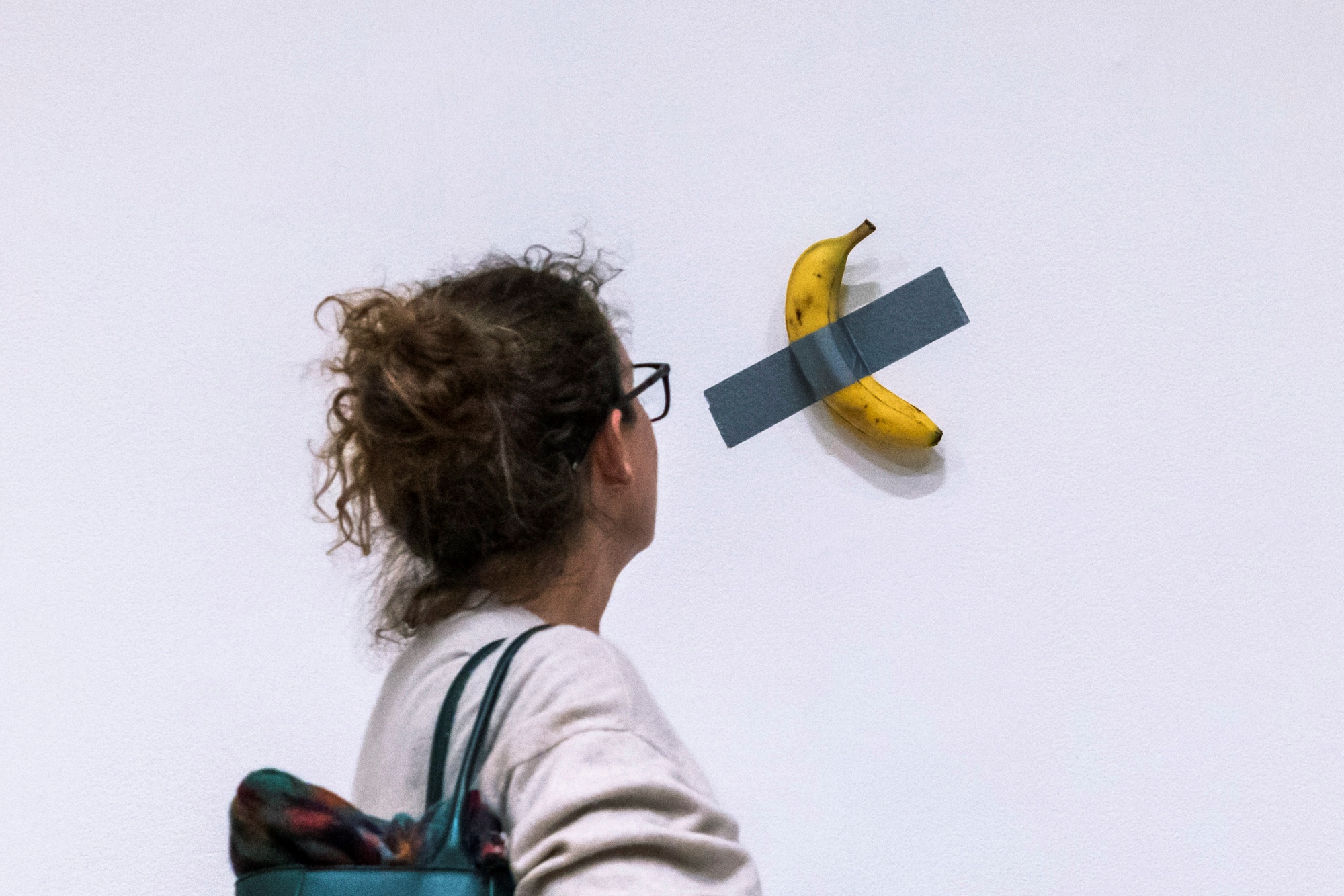 Banana Taped To Wall Art