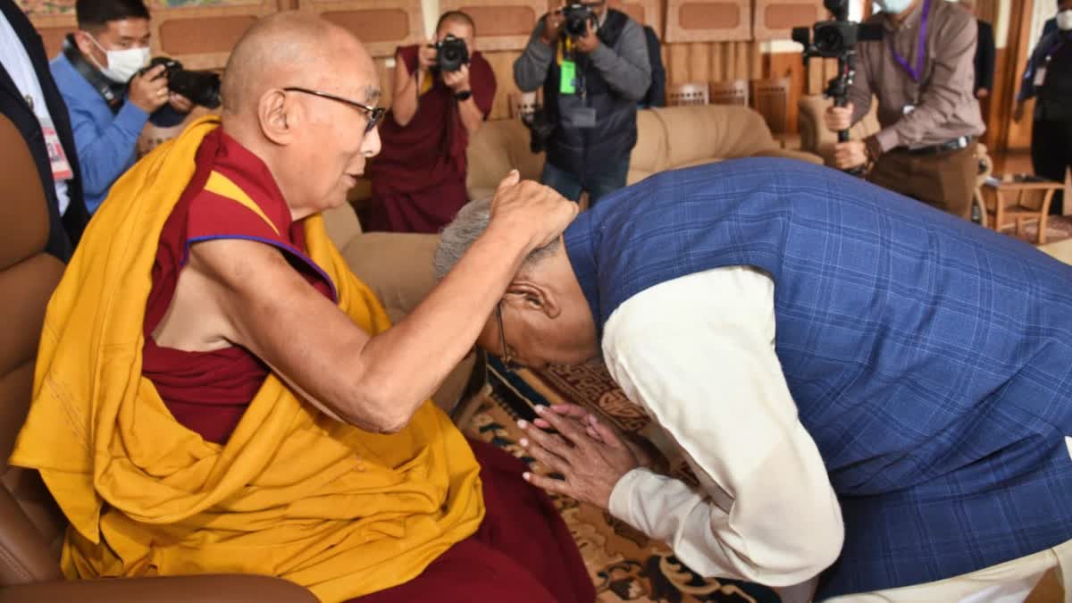 Dalai Lama Nitish Kumar Etv Bharat
