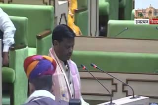 Newly elected MLA Ramavatar Bairwa took oath