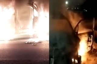 Fire in Car