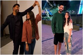 Rohit Sharma with his wife Ritika Sajdeh