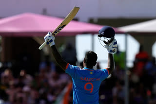 Sanju Samson led the Indian batting unit with a scintillating ton of 108 runs against South Africa in the third ODI and helped the team post a total of 296/8.