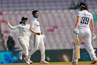 Pooja Vastrakar picked four wickets on the first day of the Test against Australia Women