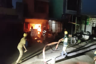 tea shop fire accident in ambur