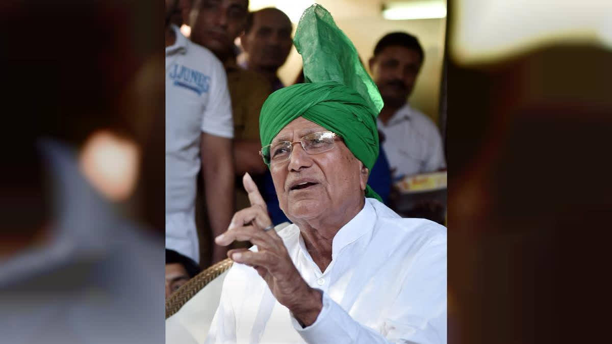 File Photo-former Haryana Chief Minister Om Prakash Chautala