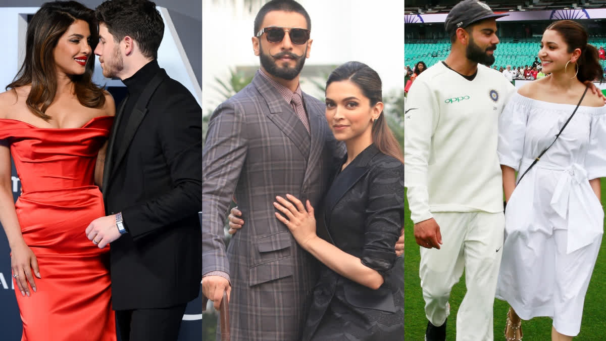 Priyanka Chopra and Nick Jonas, Ranveer Singh and Deepika Padukone, Virat Kohli and Anushka Sharma