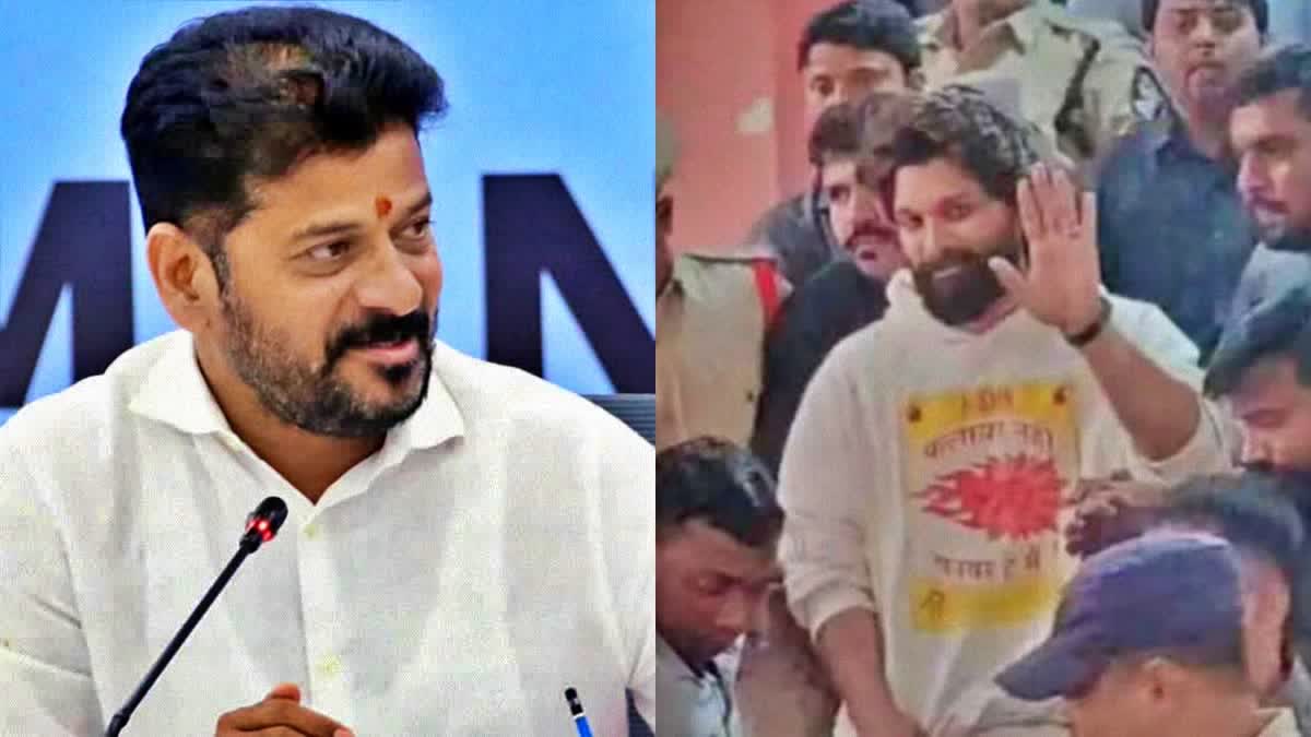 ALLU ARJUN CONTROVERSY  CM REVANTH REDDY  PUSHPA 2 STAMPEDE CASE  അല്ലു അര്‍ജുന്‍ അറസ്റ്റ് രേവന്ത്