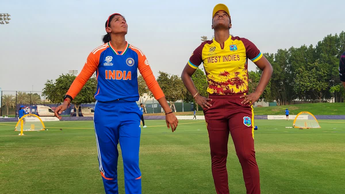 Indian captain Harmanpreet Kaur and West Indies captain Hayley Matthews