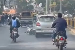 Car Rider Dragged Scooter