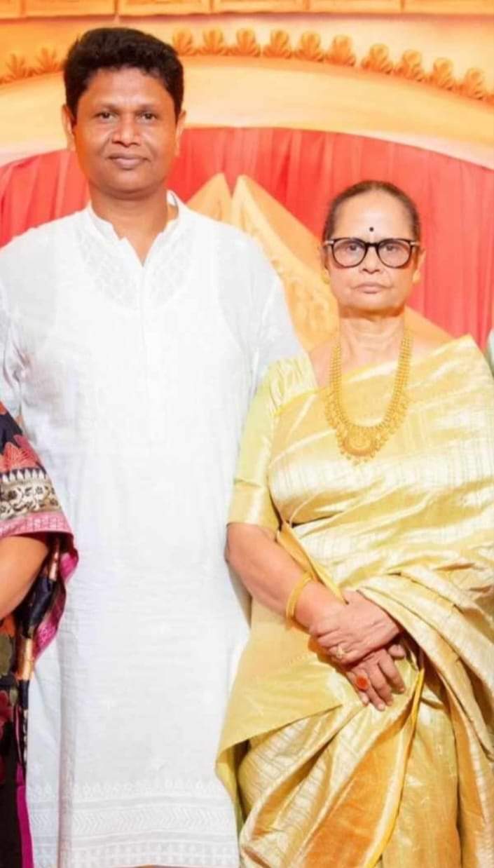 Pranab With His Mother