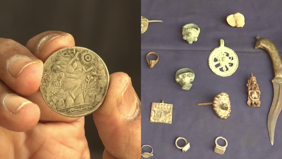 Goldsmith collecting ancient coins