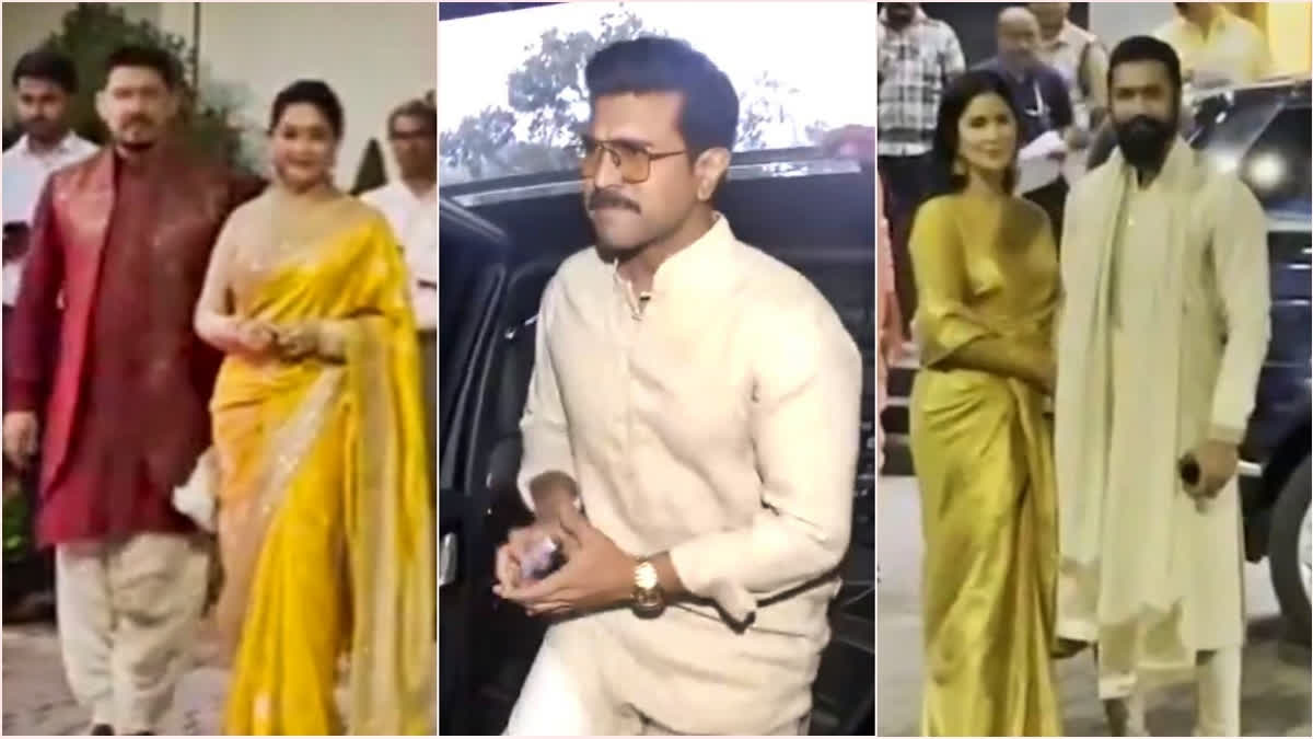 Vicky-Katrina, Madhuri Dixit, Ram Charan jet off to Ayodhya for Ram Mandir consecration ceremony