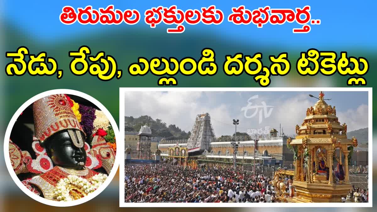 Tirumala Special Darshan Tickets For April 2024