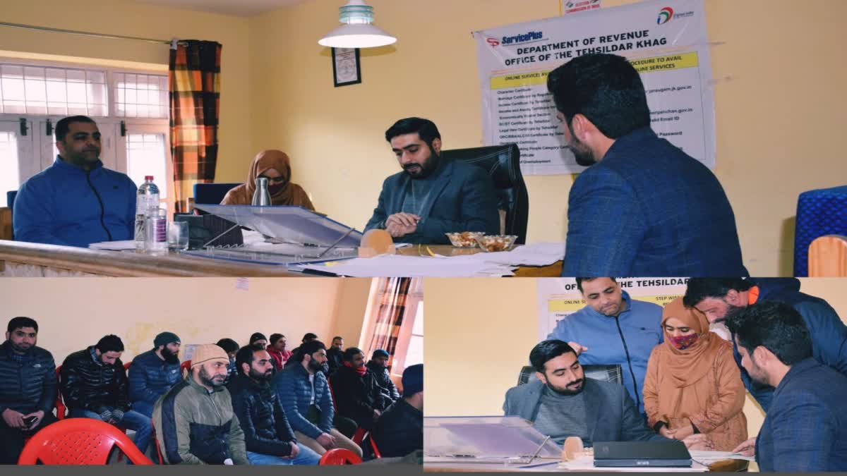 Etv Bharatdc-budgam-conducts-revenue-review-at-tehsil-khag