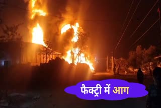 Massive fire breaks out in factory in Udaipur