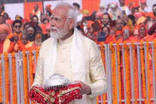 'Chief Yajman' Prime Minister Narendra Modi has arrived at the Shri Ram Janmabhoomi Temple in Ayodhya to Preside over the 'Pran Pratishtha' rituals.