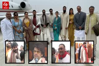 Celebrities reach Ayodhya for Prana Pratishtha Mohotsav