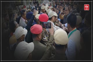 Congress protest in Lakhimpur