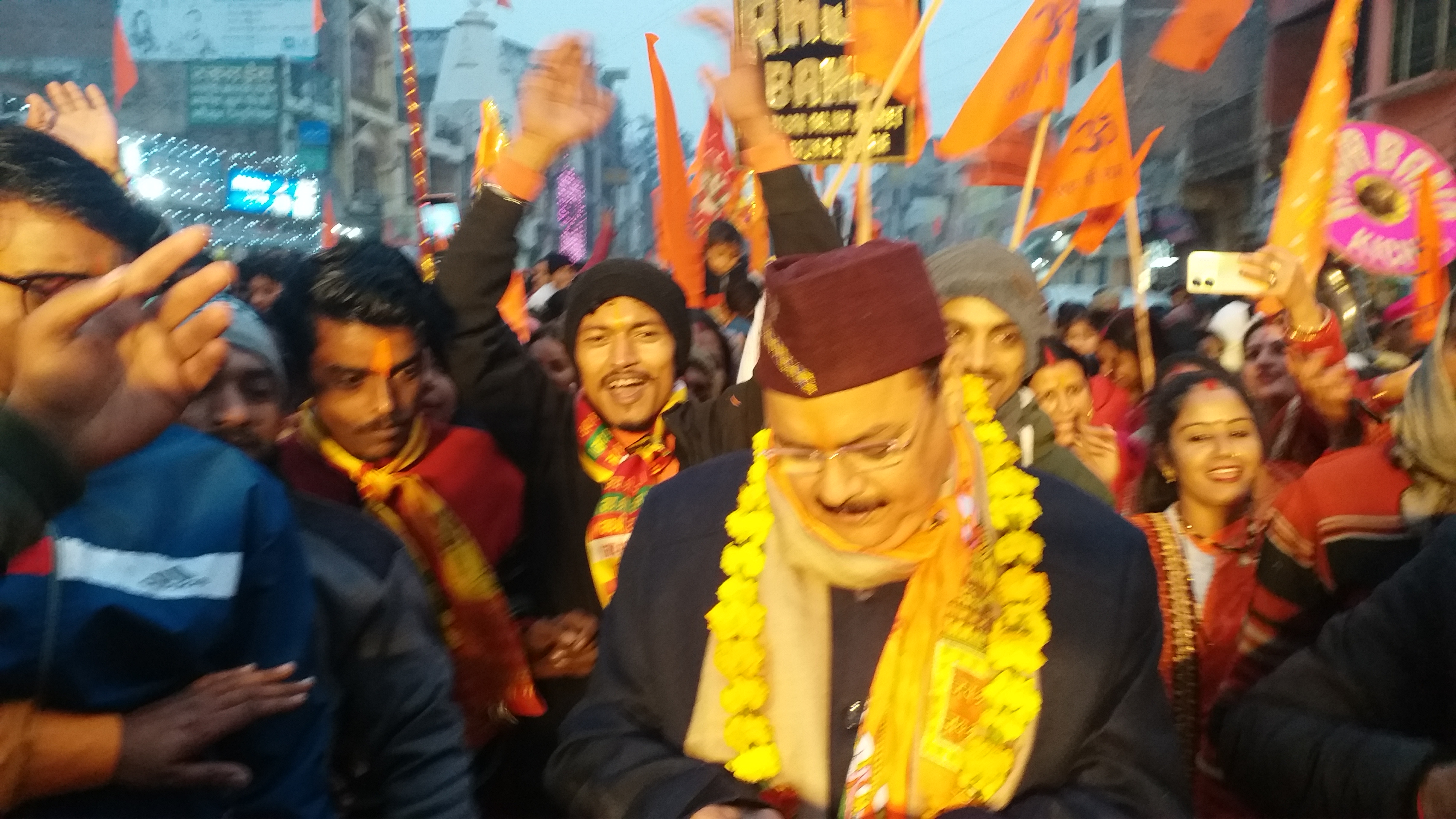 Ram Mandir Shobha Yatra in Haldwani