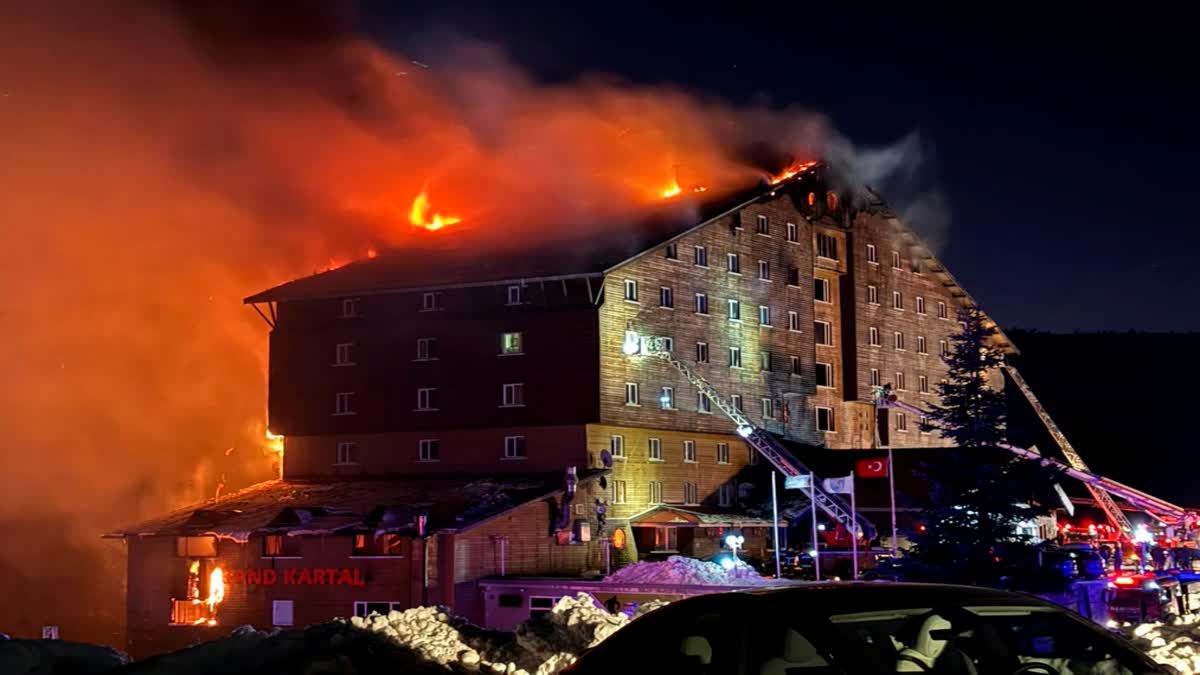 ski resort fire in Turkey