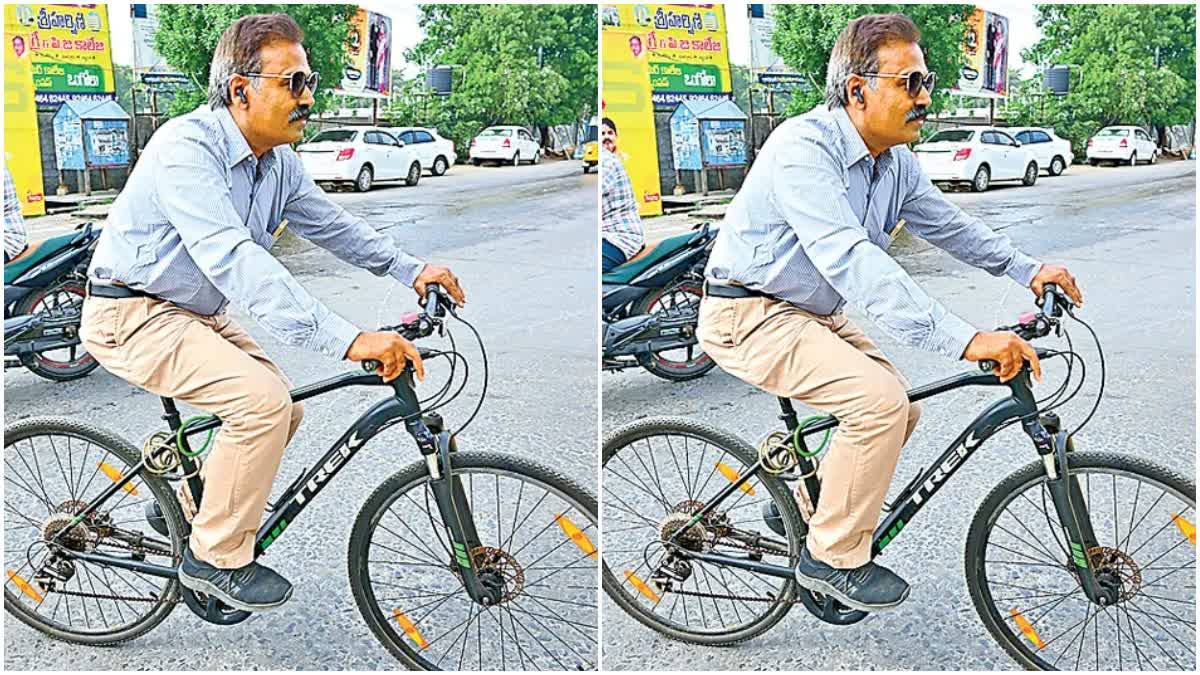 DOCTOR ON A BICYCLE IN ONGOLE