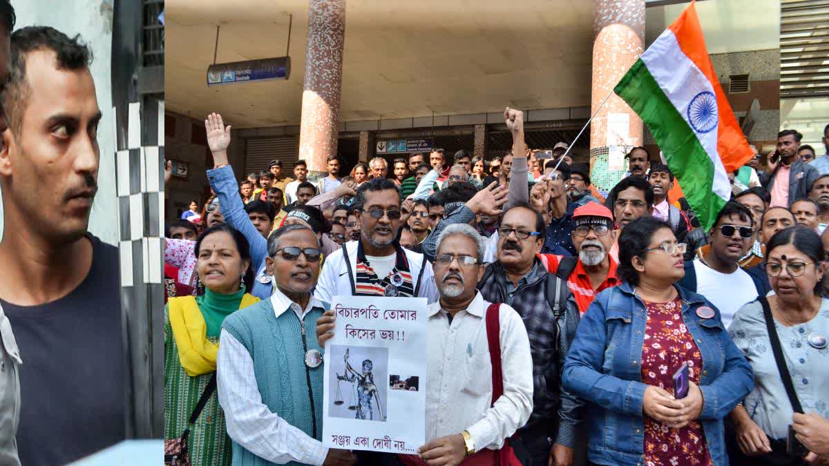 A file photo of Sanjay Roy at the court premises