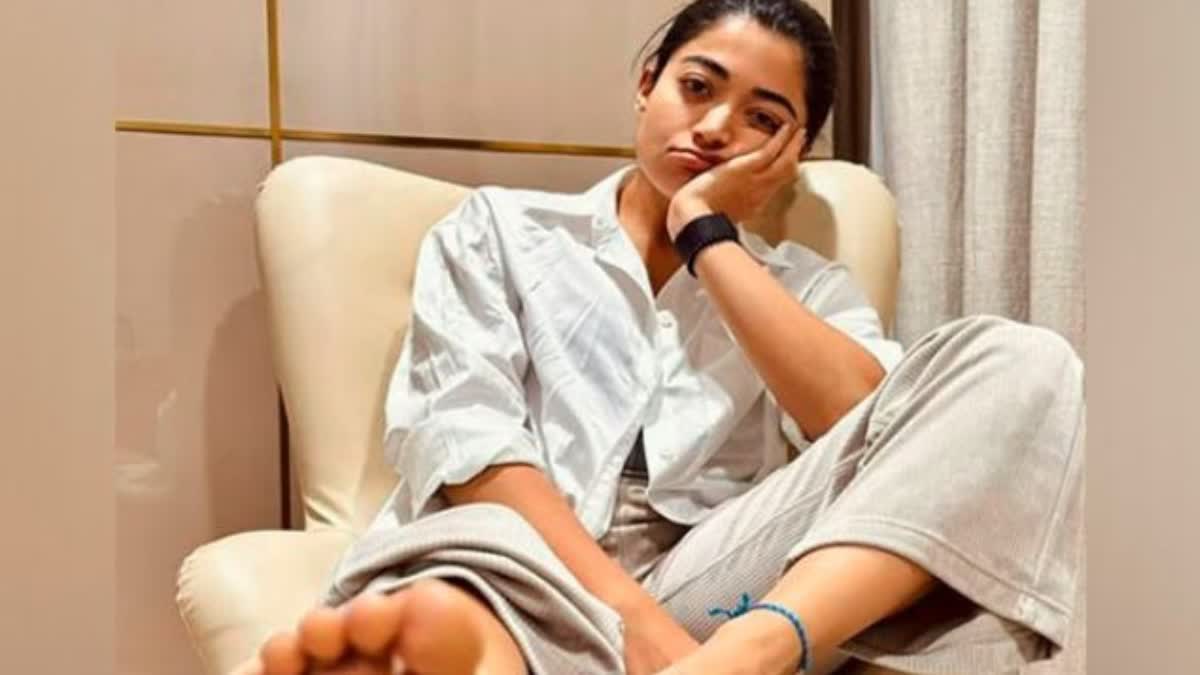 RASHMIKA SPOTTED IN WHEELCHAIR