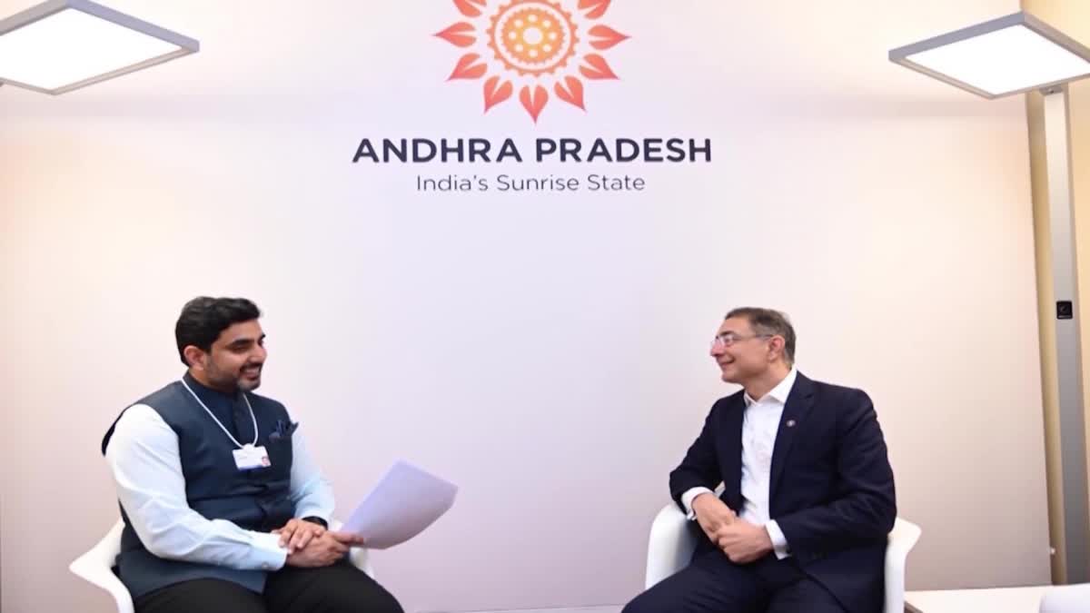 Lokesh meets Wipro and Temasek Representatives for investment in Davos