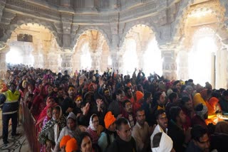 श्रीरामलला के मंदिर में उमड़ा जनसैलाब