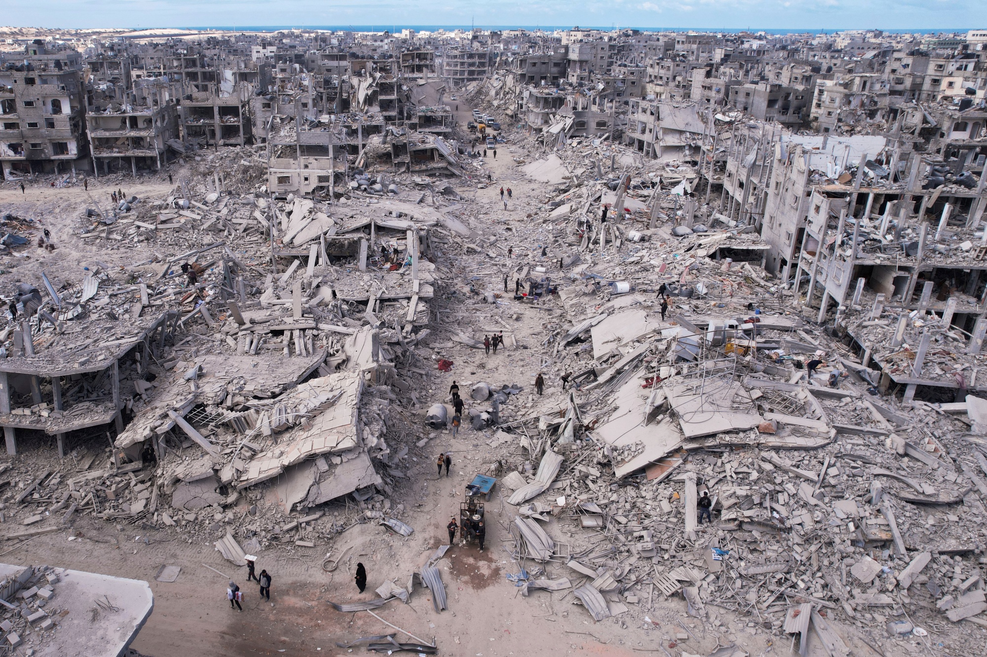 Palestinians Confront A Landscape Of Destruction In Gaza Ghost Towns