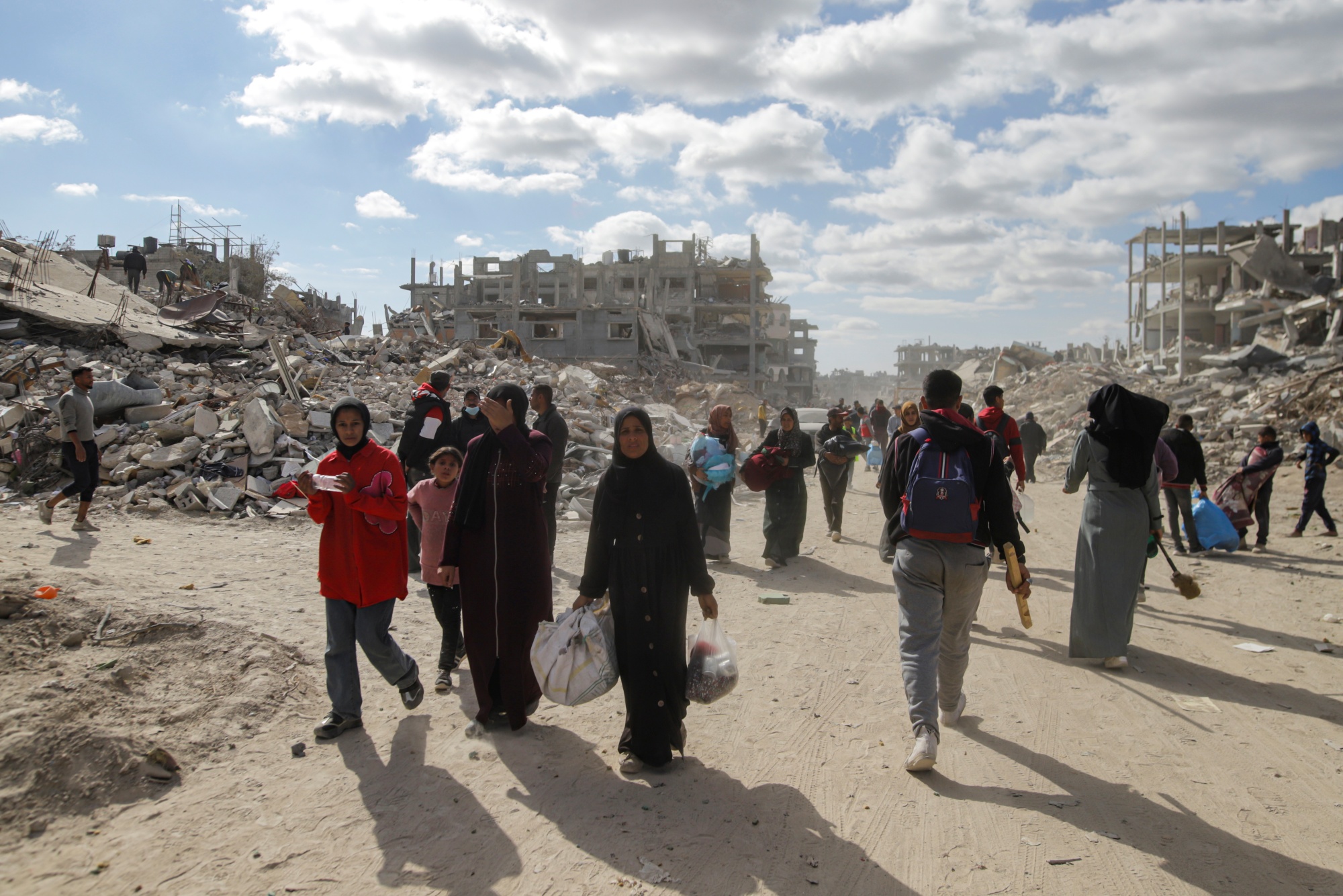 Palestinians Confront A Landscape Of Destruction In Gaza Ghost Towns